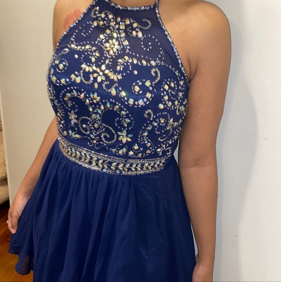 Camille La Vie Dresses & Skirts - NWT, Beautiful, Navy Beaded Cocktail Dress